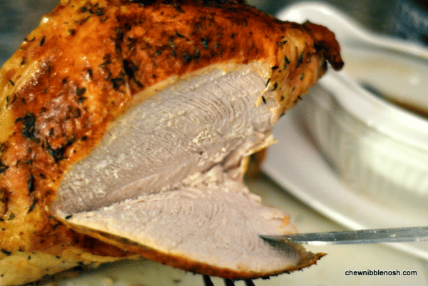 Oven Roasted Turkey Breast with Herbs and Wine - Chew Nibble Nosh