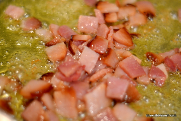 Sauteed Shredded Brussels Sprouts with Ham and Toasted Pecans 3 - Chew Nibble Nosh