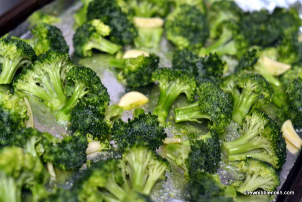 Roasted Broccoli with Lemon and Garlic 2 - Chew Nibble Nosh