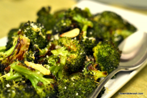 Roasted Broccoli with Lemon and Garlic - Chew Nibble Nosh