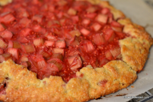 Rhubarb and Raspberry Crostata - Chew Nibble Nosh