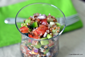 Summer Wheatberry Salad - Chew Nibble Nosh