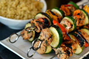 Moroccan Chicken Kebabs - Chew Nibble Nosh