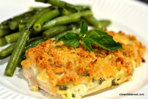Pine Nut and Parmesan Crusted Chicken - Chew Nibble Nosh