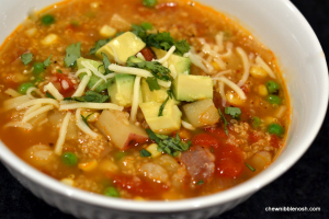 Slow Cooker Quinoa and Vegetable Stew - Chew Nibble Nosh