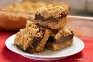 Butterscotch Oatmeal Fudge Bars - Chew Nibble Nosh