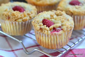 Raspberry Cheesecake Muffins - Chew Nibble Nosh