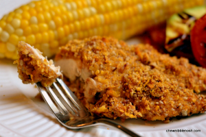 Honey-Pecan Crusted Chicken - Chew Nibble Nosh