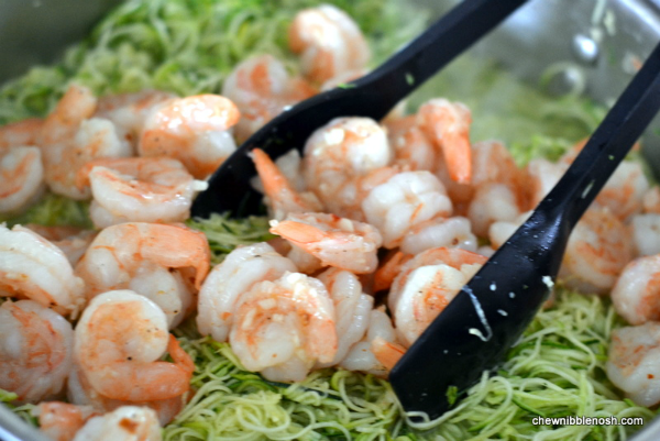 Skinny Shrimp Scampi with Zucchini Noodles 4 -Chew Nibble Nosh