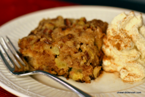 German Apple Cake with Spiced Whipped Cream  -  Baking with McCormick