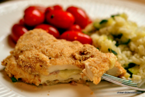 Easy Chicken Cordon Bleu with Zucchini Lemon Rice  - Chew Nibble Nosh