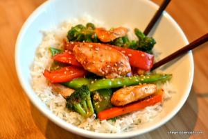 Sesame Chicken Stir Fry - Cooking with McCormick Skillet Sauces  - Chew Nibble Nosh