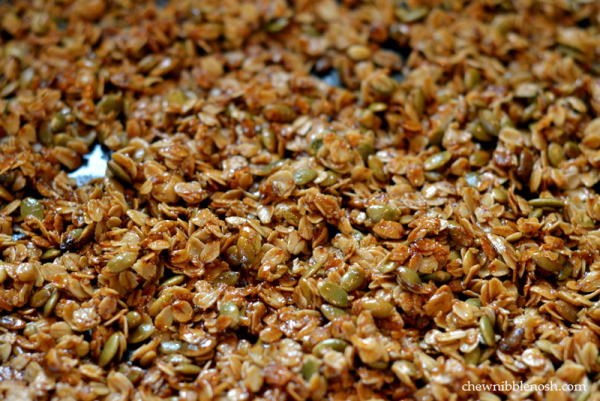 Chocolate Cherry Olive Oil Granola - Chew Nibble Nosh 3