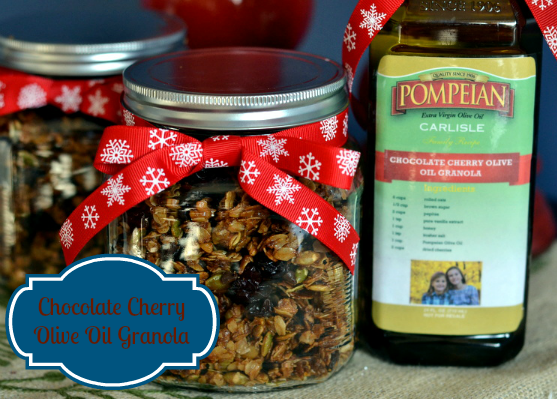 Chocolate Cherry Olive Oil Granola - Chew Nibble Nosh