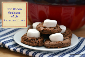 Hot Cocoa Cookies with Marshmallows - Chew Nibble Nosh 5