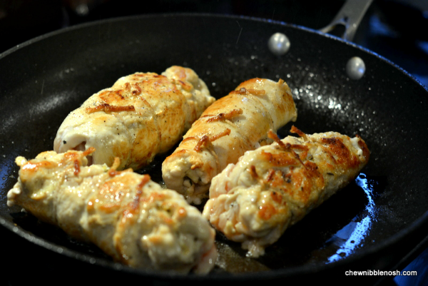 Easy Stuffed Chicken Roulades