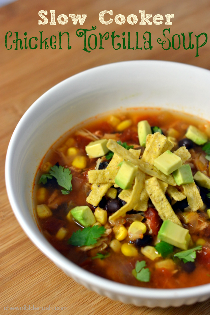 Slow Cooker Chicken Tortilla Soup