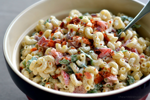 BLT Macaroni Salad - Chew Nibble Nosh 6