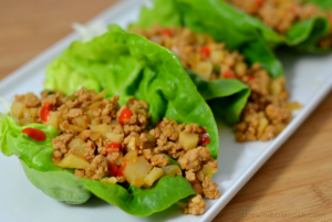 Copycat P.F. Chang's Chicken Lettuce Wraps - Chew Nibble Nosh.