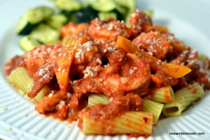 Shrimp Arrabbiata - Chew Nibble Nosh