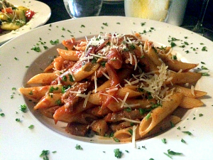 Penne alla Emiliana - Chew Nibble Nosh