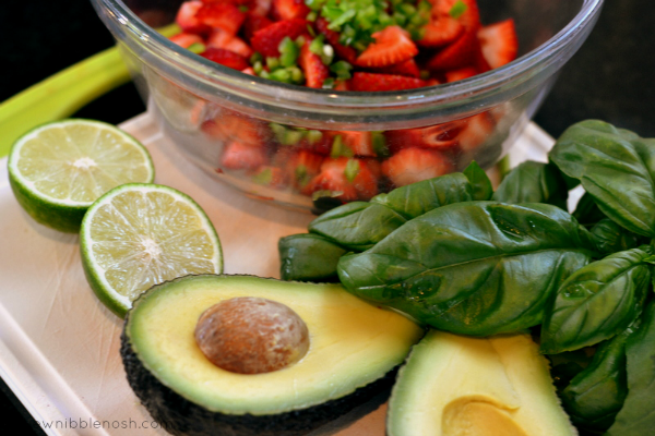 Chicken Cutlets with Strawberry, Avocado, and Basil Salsa - Chew Nibble Nosh 1