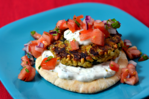 Middle Eastern Chickpea Burgers - Chew Nibble Nosh