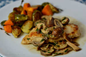 Chicken Marsala on the Lighter Side - Chew Nibble Nosh