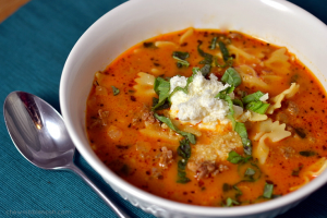 Lasagna Soup - Chew Nibble Nosh .