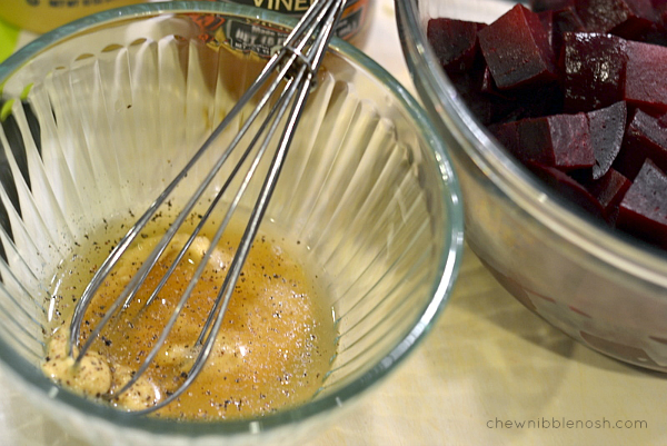 Roasted Beets with Horseradish Vinaigrette - Chew Nibble Nosh 2