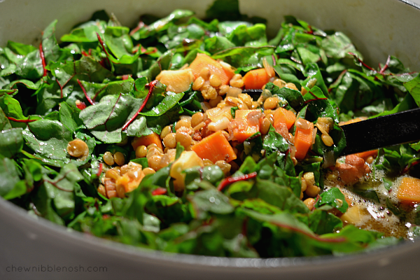 Lentil Soup with Balsamic Roasted Vegetables - Chew Nibble Nosh 7