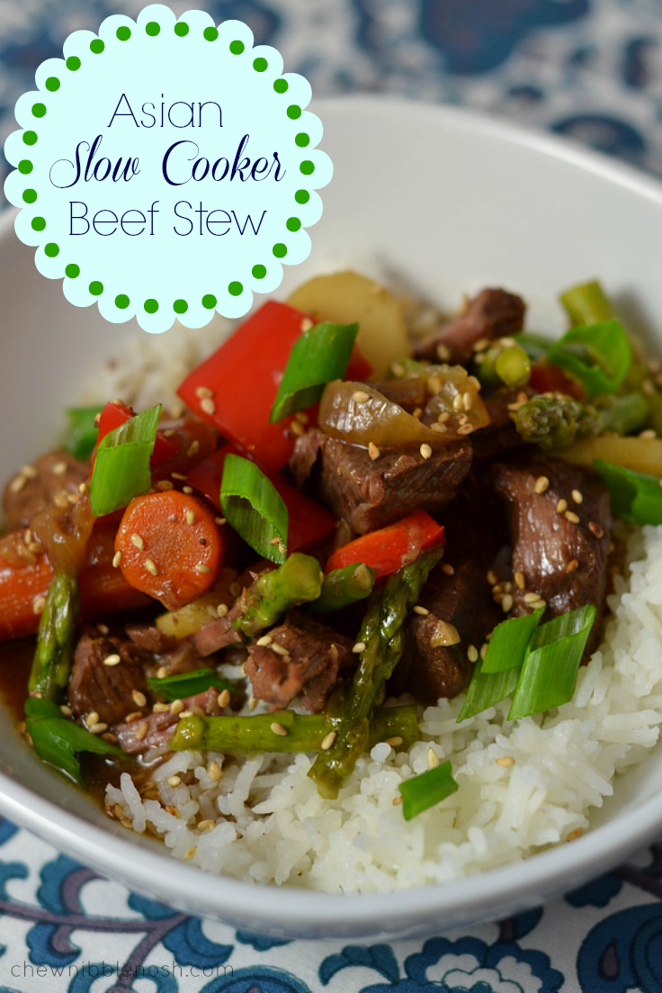 Asian Slow Cooker Beef Stew - Chew Nibble Nosh