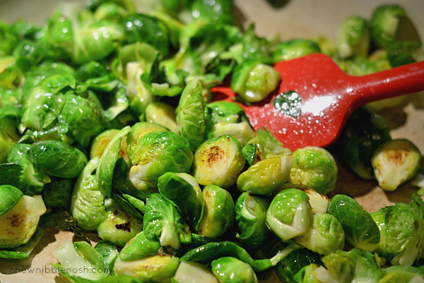 Orechiette Carbonara with Brussels Sprouts - Chew Nibble Nosh 2