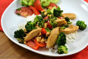 Lightened Up Kung Pao Chicken - Chew Nibble Nosh