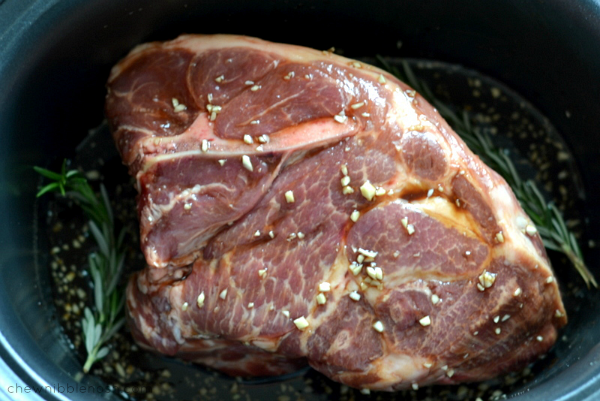 Slow Cooker Honey-Balsamic Pulled Pork with Avocado Relish - Chew Nibble Nosh 2