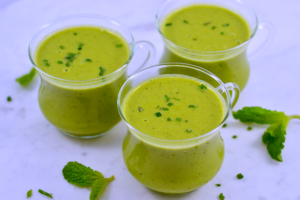 Spring Pea Soup - Chew Nibble Nosh