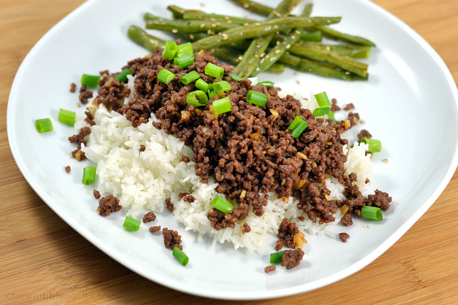 Quick Korean Beef - Chew Nibble Nosh