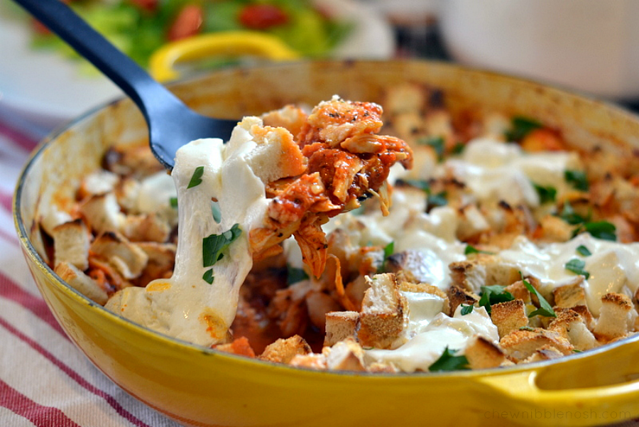 Skillet Chicken Parmesan with Artichokes - Chew Nibble Nosh