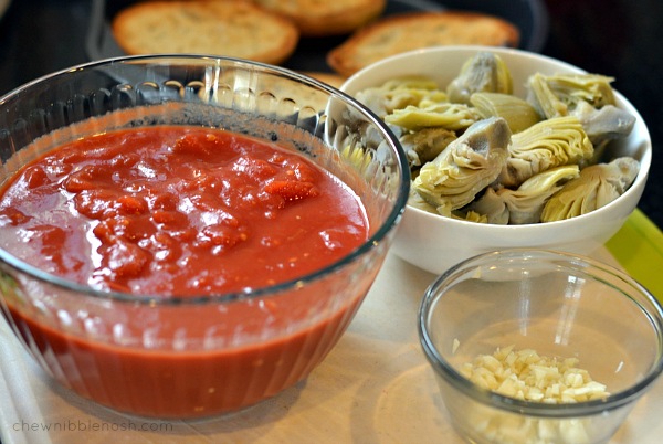 Skillet Chicken Parmesan with Artichokes - Chew Nibble Nosh 1