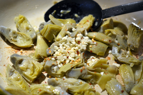 Skillet Chicken Parmesan with Artichokes - Chew Nibble Nosh 2