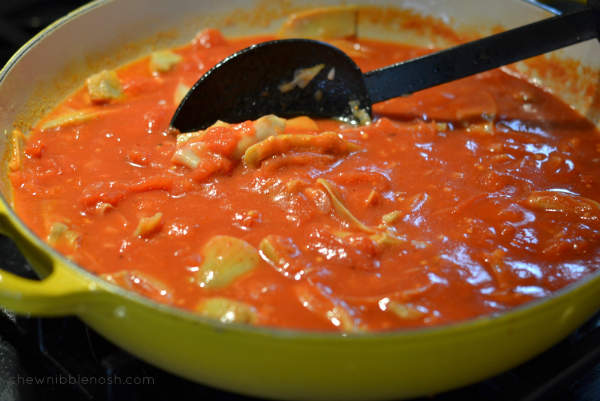 Skillet Chicken Parmesan with Artichokes - Chew Nibble Nosh 3