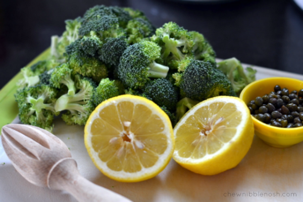 Garlic Lemon Chicken Pasta with Broccoli - Chew Nibble Nosh 1