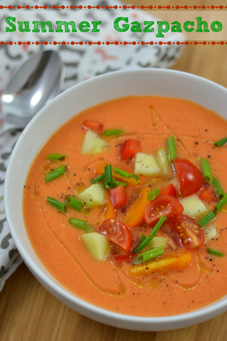 Summer Gazpacho - Chew Nibble Nosh