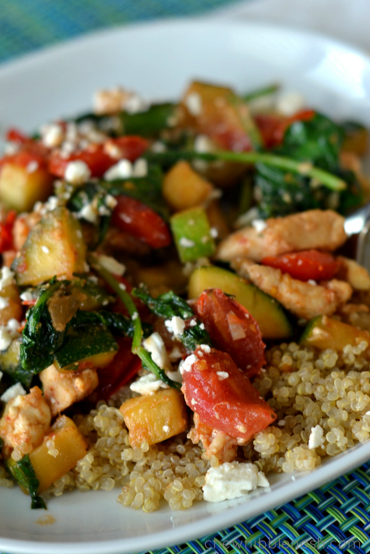 Chicken with Quinoa and Vegetables - Chew Nibble Nosh