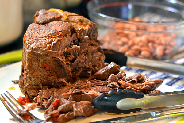 Slow Cooker Cowboy Pot Roast - Chew Nibble Nosh 3