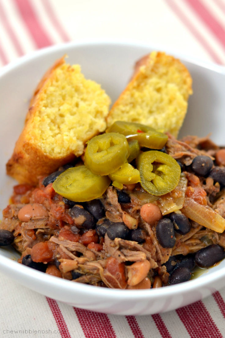 Slow Cooker Cowboy Pot Roast - Chew Nibble Nosh