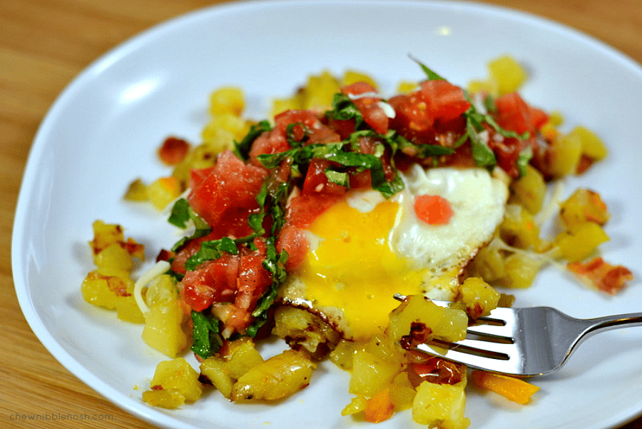 Italian Bruschetta Potato Hash AND a Hamilton Beach Pro Giveaway!