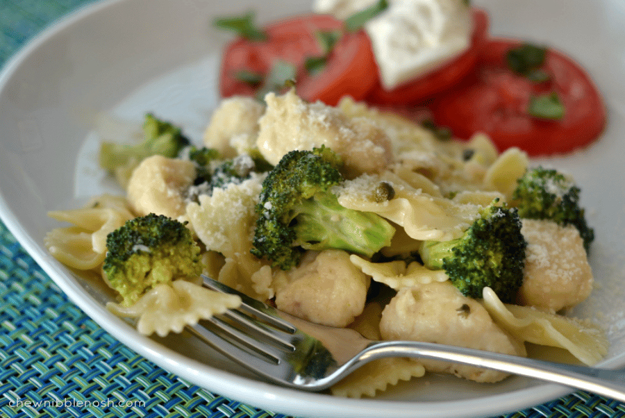 Lemon Garlic Chicken Pasta with Broccoli