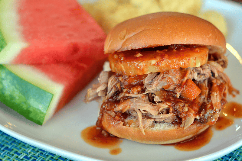 Slow Cooker Hawaiian BBQ Sandwiches